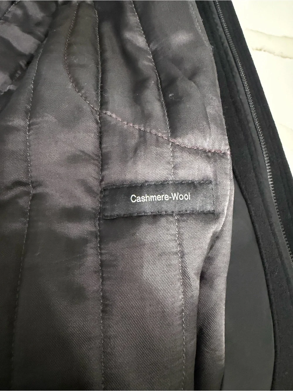 Hugo Boss Men Wool Cashmere Jacket Black Coat Size 46R Overcoat Button Front